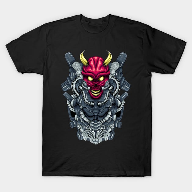 Robot Devil T-Shirt by Pixel Poetry